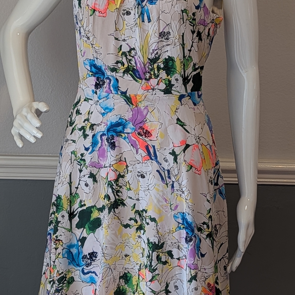 Express Neon Floral Dress
